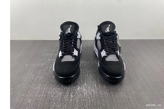 Rep EP AIR  4 FQ8135-001 THUNDER JORDAN RETRO WHITE FQ8135-001 0406